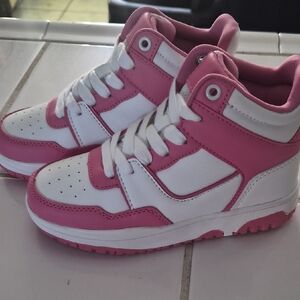 Link Kids' Pink and White Sneakers